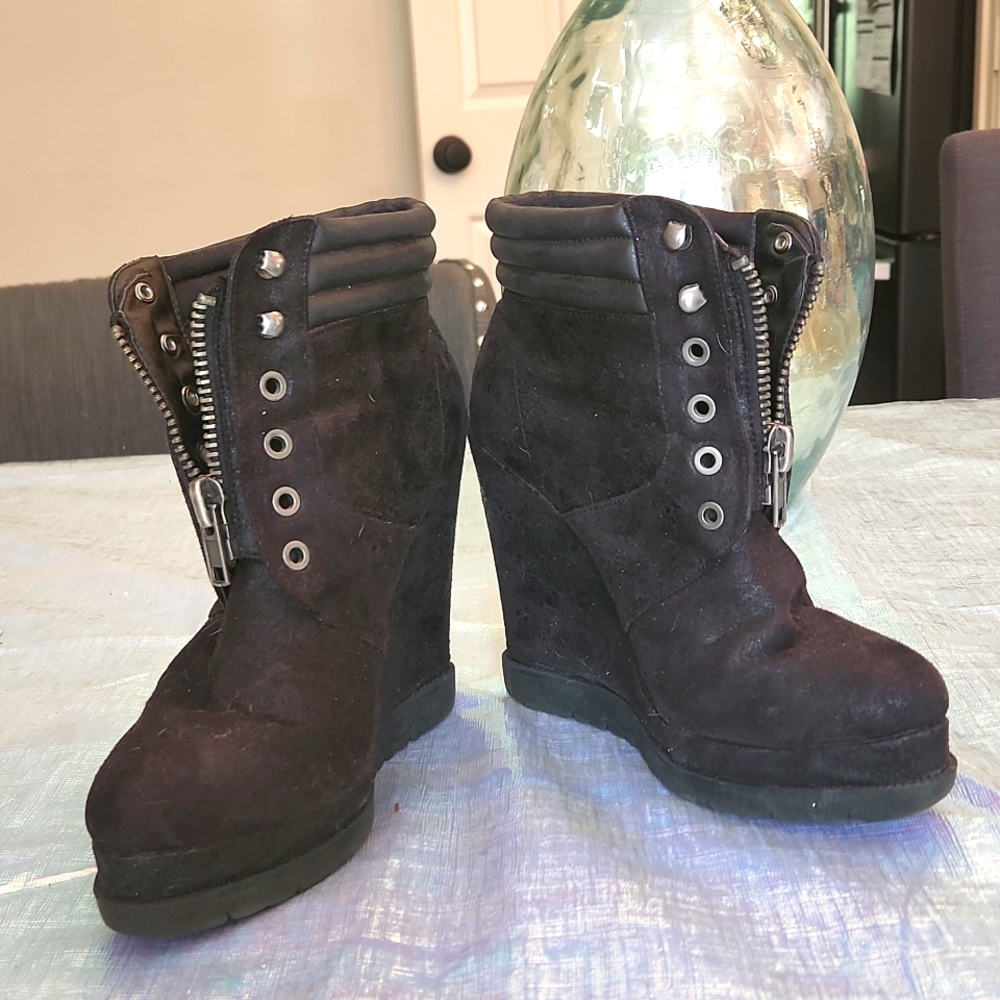 Michael Antonio wedge booties size 6.5